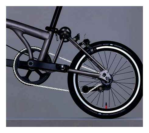 brompton, kerékpár, vonal, ultrakönnyű, titán, brompton, bicikli